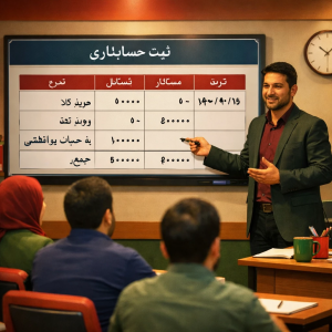 روش ثبت سند حسابداری